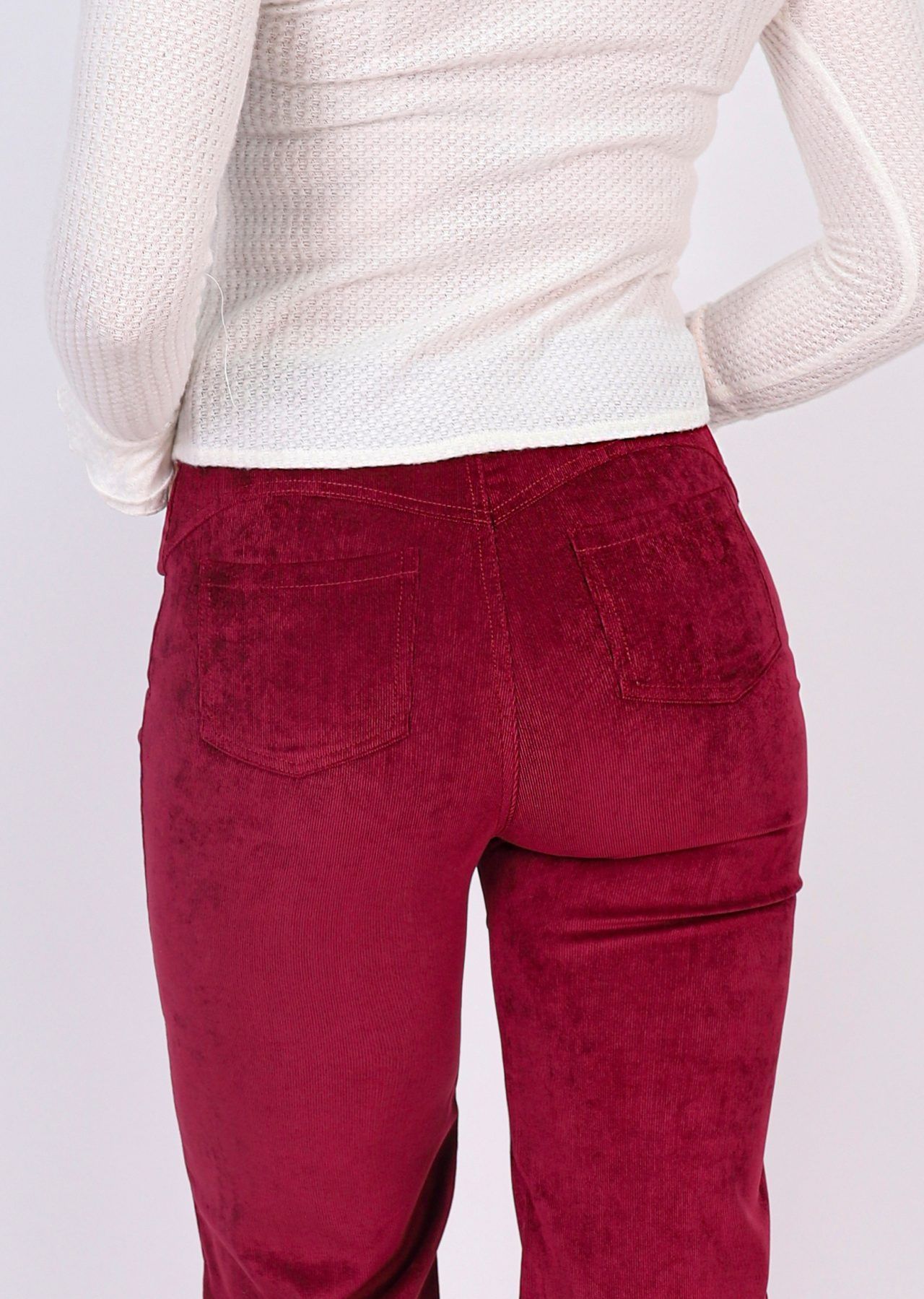 pantalon corduroy guinda 3.0
