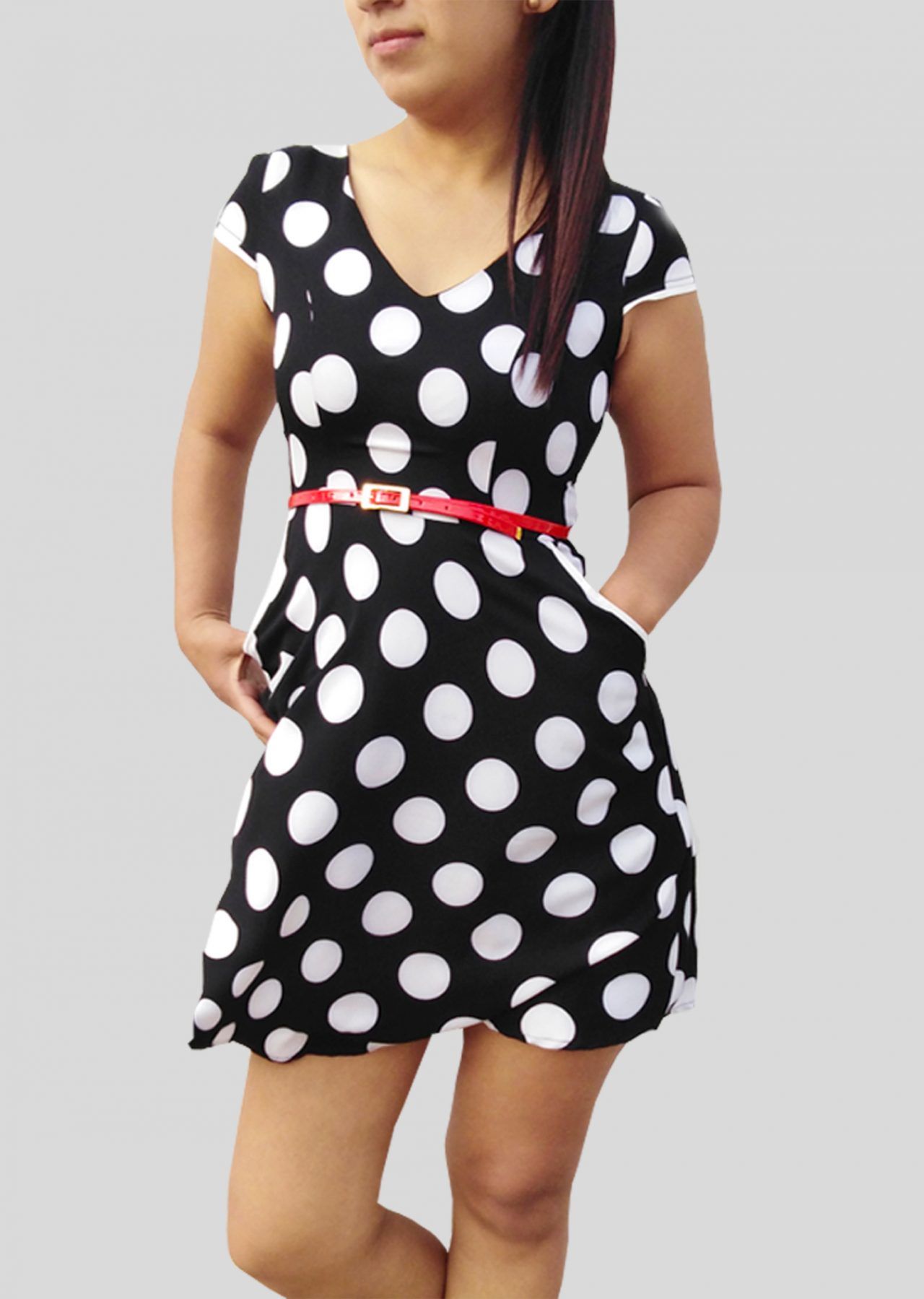 vestido polka dots 2