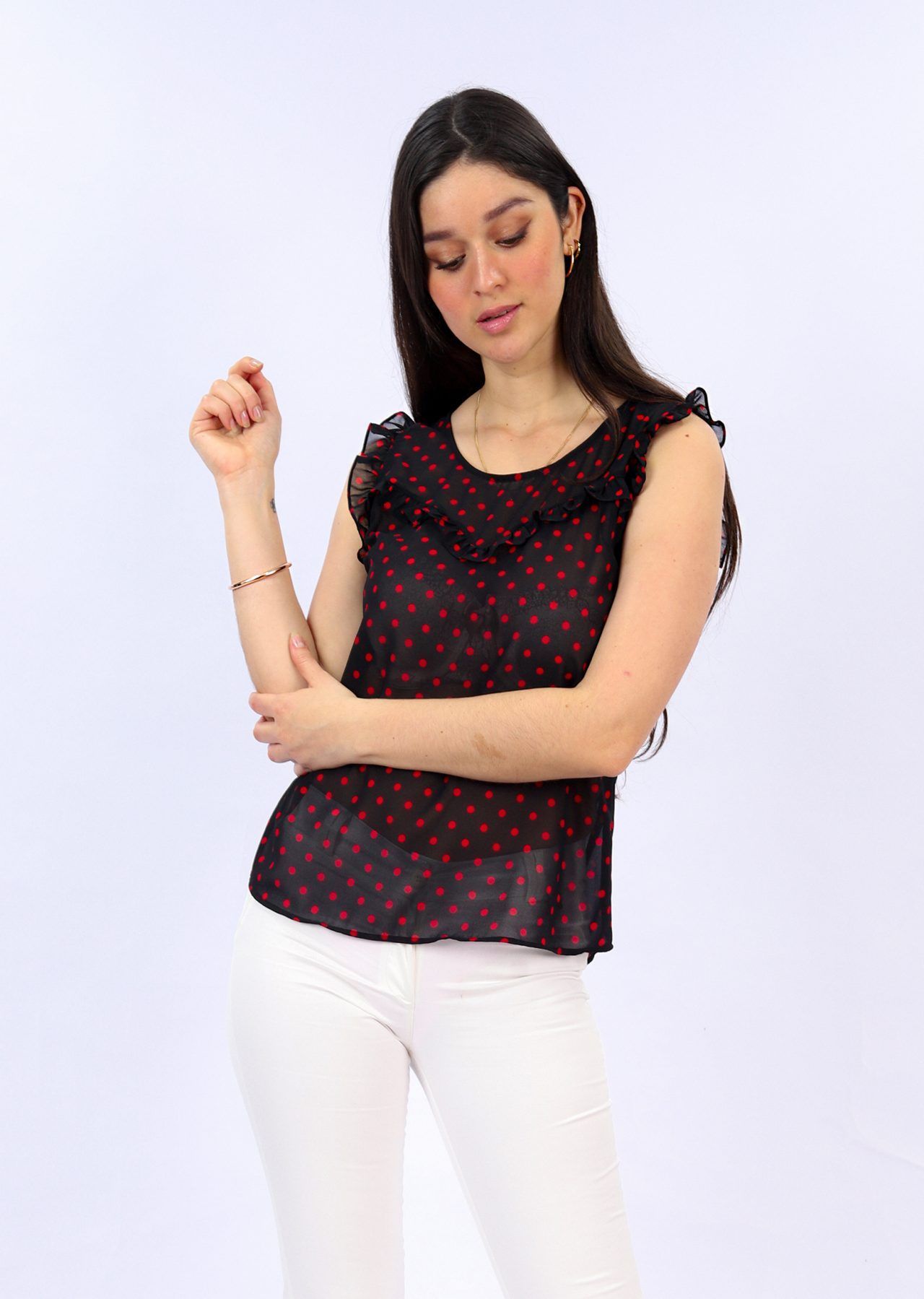 Blusa polka negro 1.F