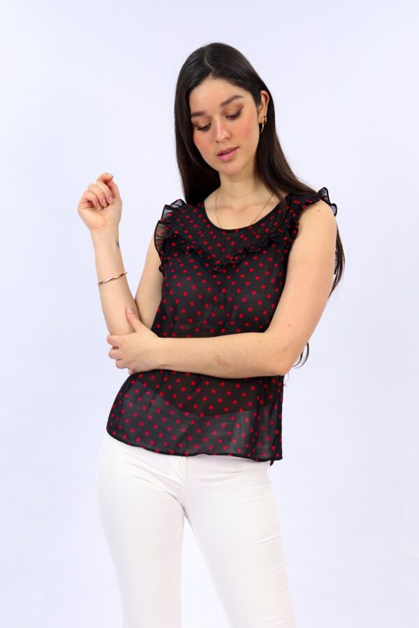 Blusa polka negro 1.F