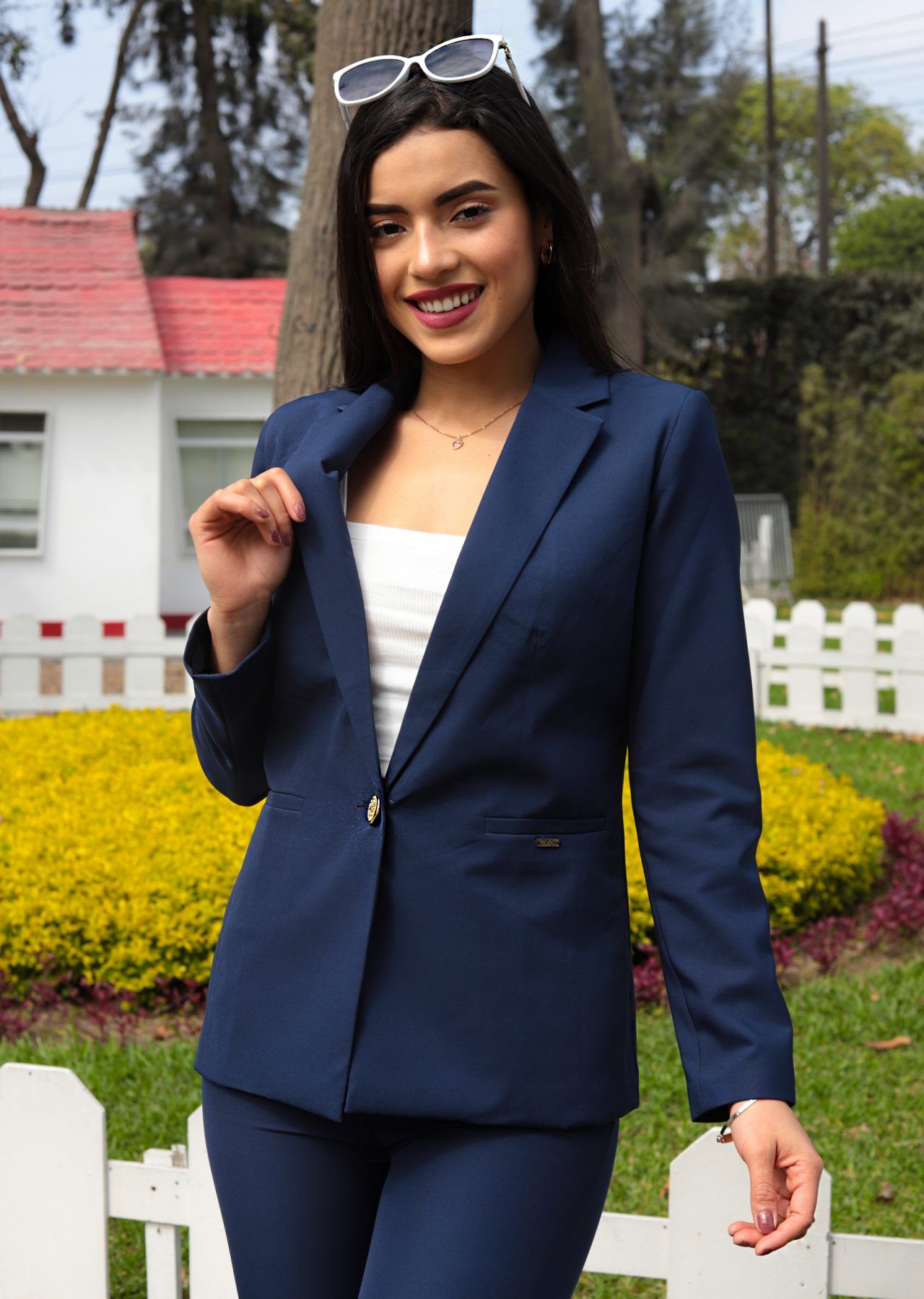 blazer Ana Lara azul marino 2
