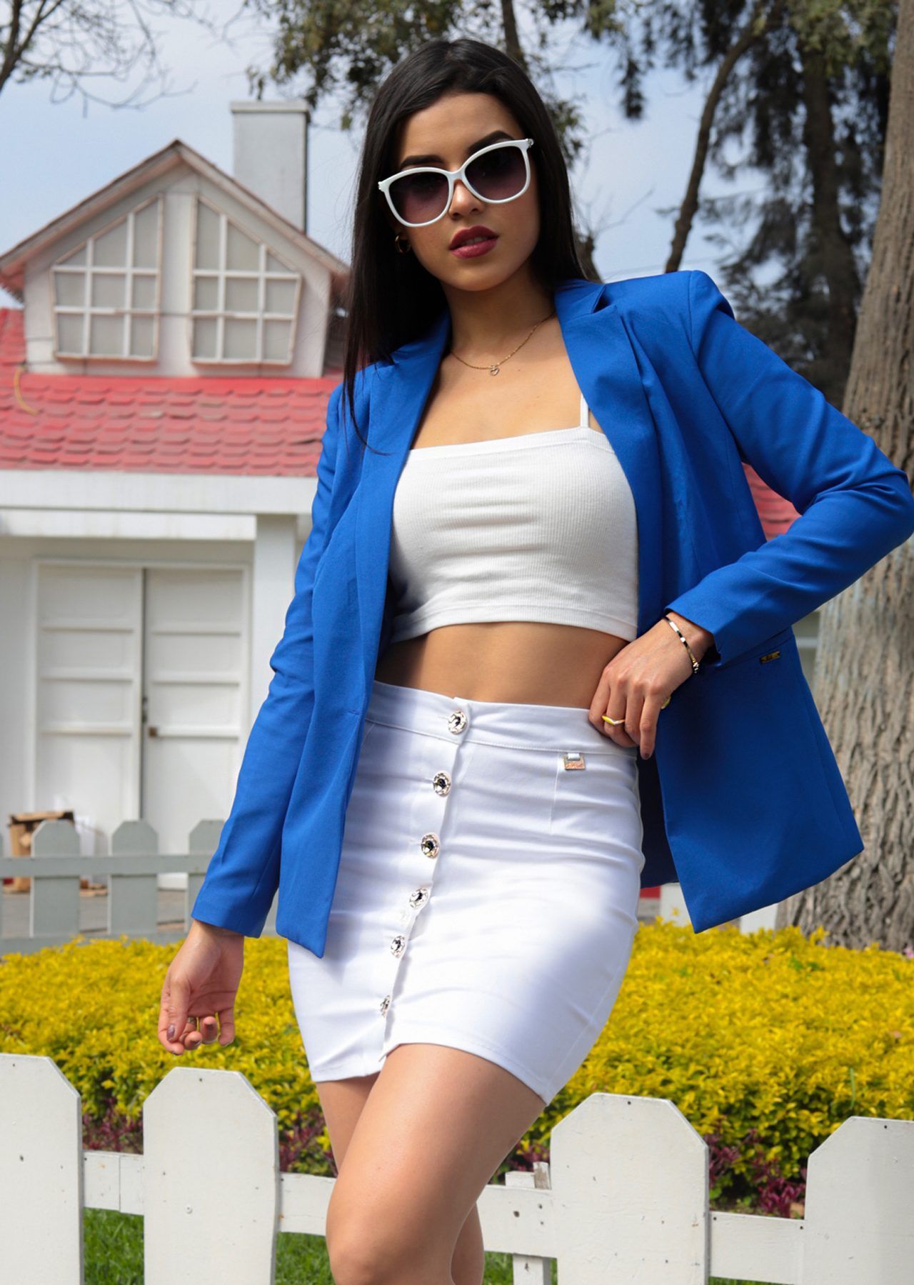 blazer Ana Lara azulino