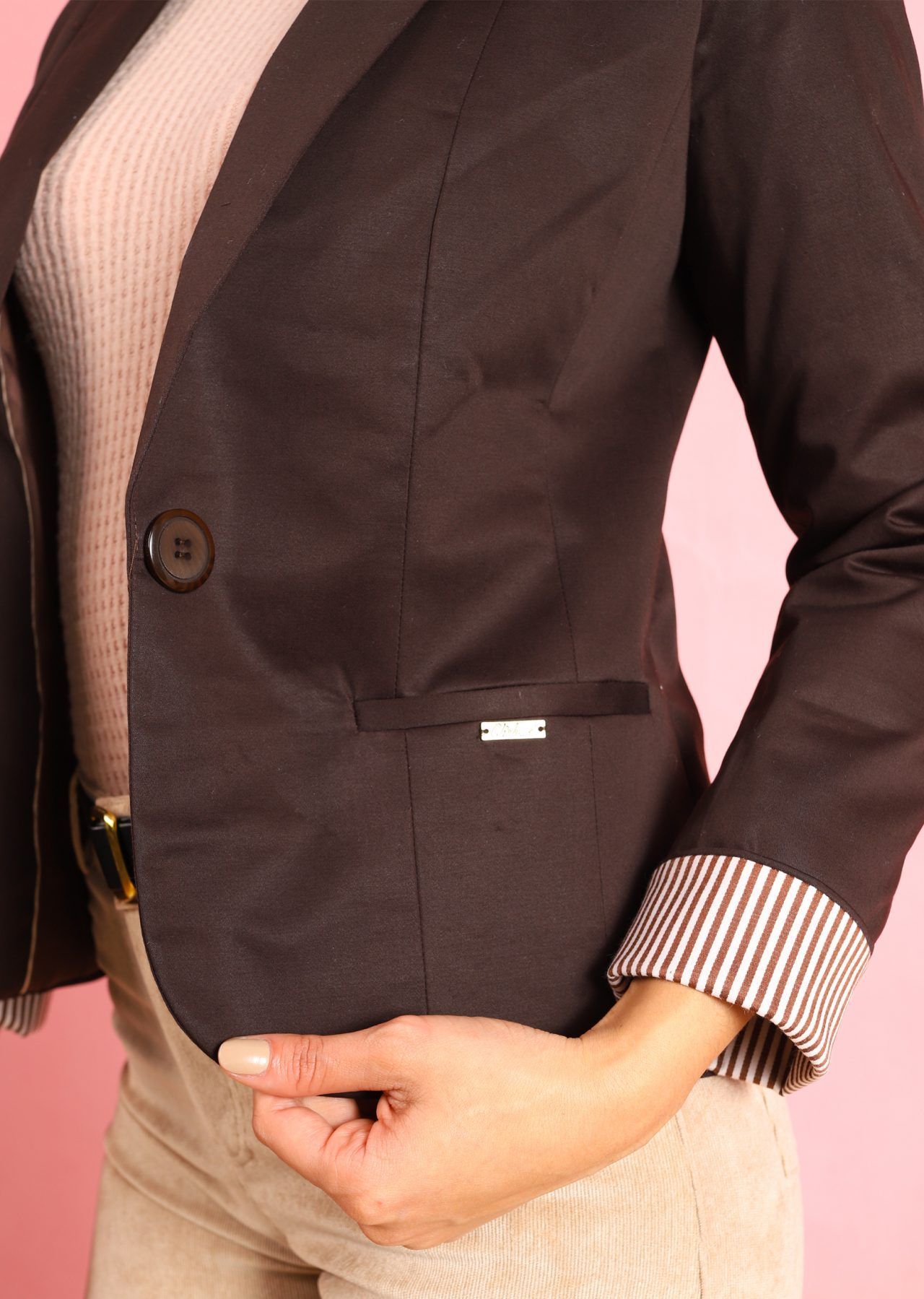 blazer clasico marron caoba 3
