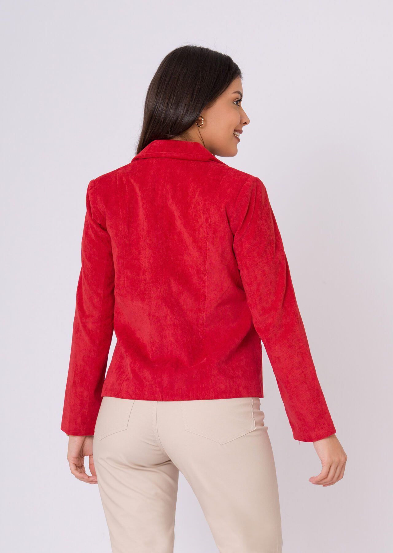 blazer baby corduroy rojo fresa 2
