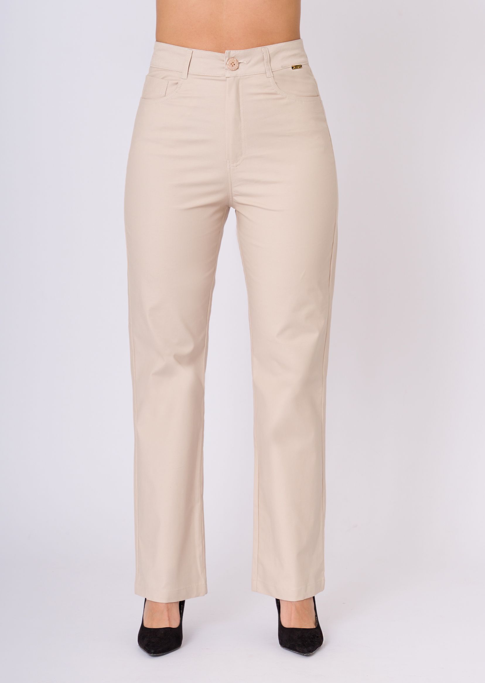 pantalon wide leg beige 1